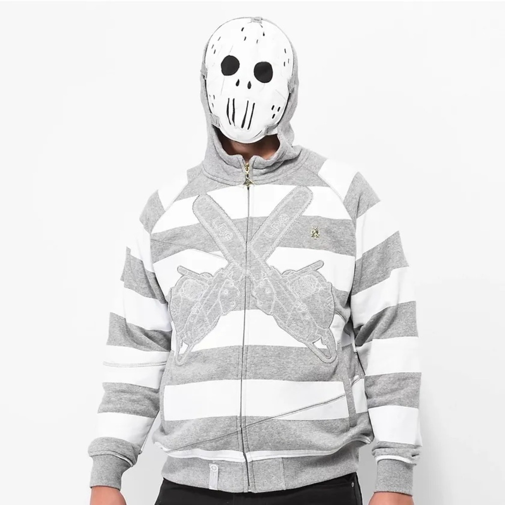 LRG Friday the 47th Jason Hoodie Hoody Ash Grey NWT